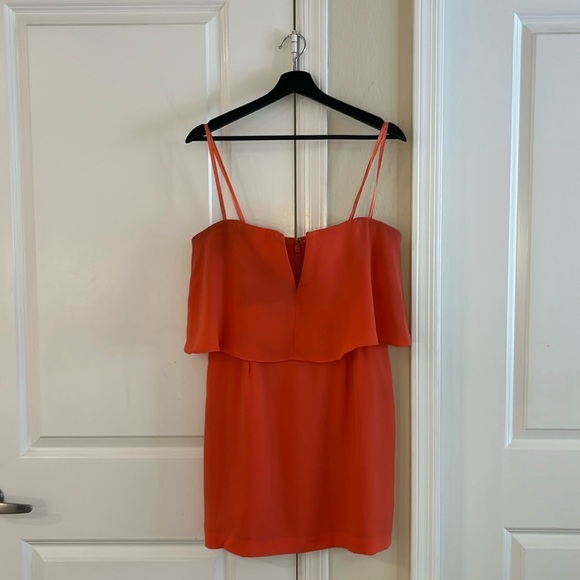 BCBG Maxazria Kate Coral Mini Dress , Size: 12 - Picture 6 of 17